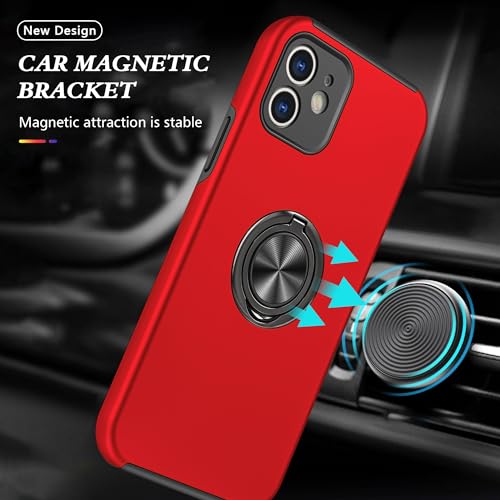 Coque de protection intégrale iPhone 12 contre les rayures avec support anneau