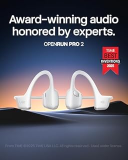 SHOKZ OpenRun Pro 2 Mini Bone Conduction Sports Headphones, Open-Ear Wireless Earphones with Bluetooth 5.3, Noise Cancelling Mics, IP55 Waterproof, 12h Playtime for Running, USB-C Quick Charge, Silver