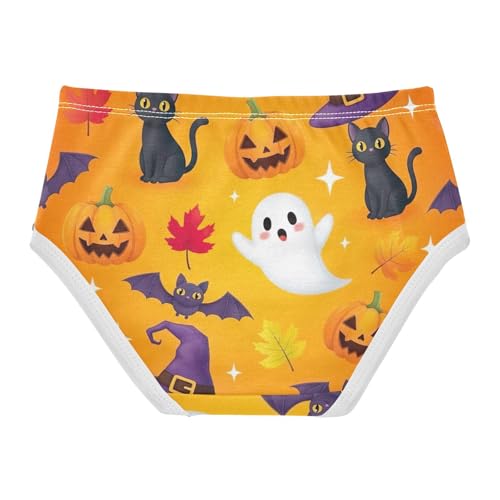 Cute Halloween Ghosts Print Undies for Toddler Girls, Underwear for Girls, 2T–8 Years2