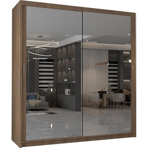 MN Furniture Edinburgh Mirror Sliding Door Wardrobe Cover