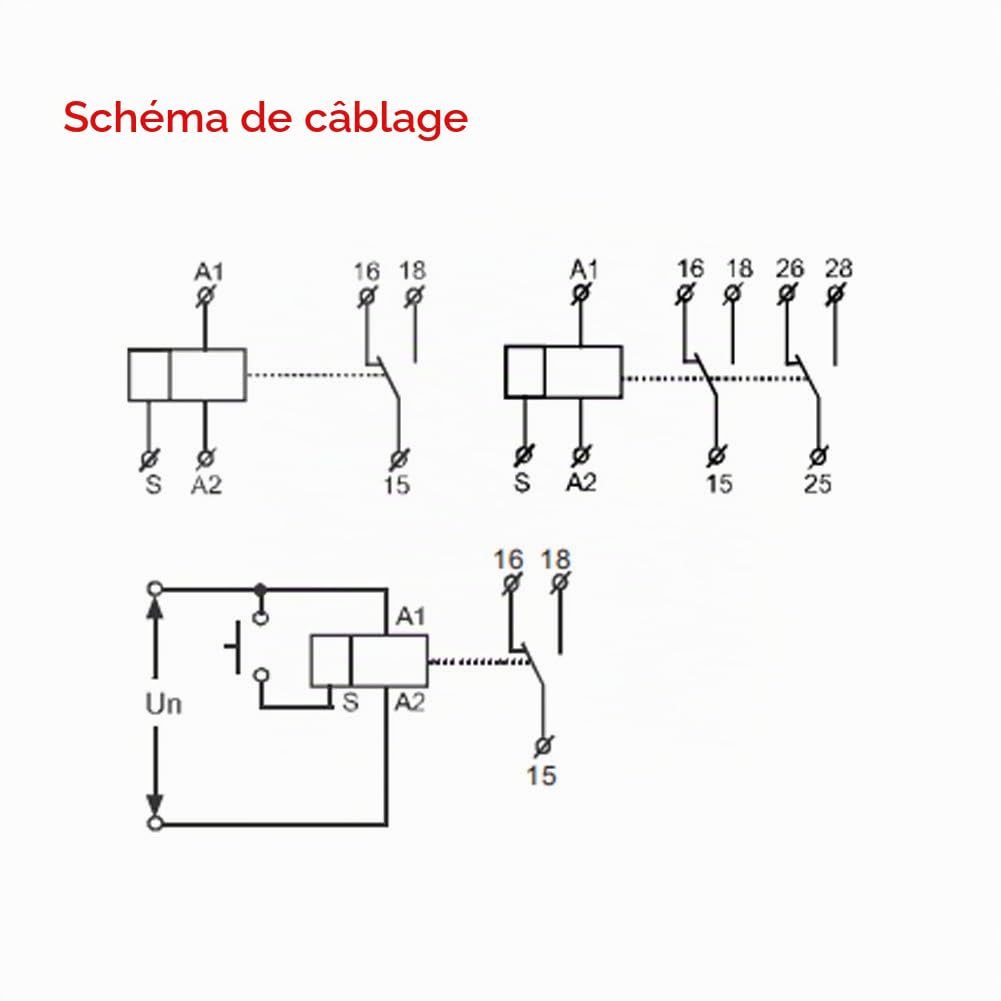 Jadeshay Relais Temporisé 12V GRT8-M1 Relais Temporisé Multifonctionnel avec 10 Fonctions Montage sur Rail DIN AC/DC 12V ~ 240V