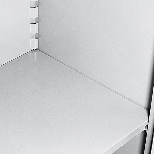 Sandusky Lee RTA7000-05 Dove Gray Steel SnapIt Storage Cabinet, 4 Adjustable Shelves, 72" Height x 36" Width x 18" Depth