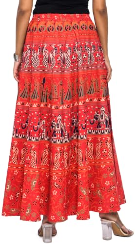 Image of Premium Cotton Skirt for Women with Pocket, Free Size