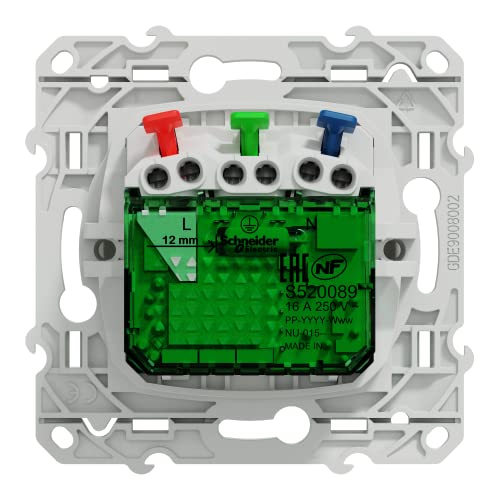 Schneider Electric - Odace S520089 - Flush Socket + USB C10.5 W - White - Image 4