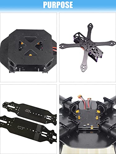 Kalolary KALOLARY-Z086 Carbon Fiber Board Plate 240 X 240 X 1 Mm, Carbon Fiber Sheets Available In 0.5Mm 1Mm 1.5Mm 2Mm 2.5Mm 3Mm 4Mm Plain Weave Carbon Fiber Sheets 100% 3K Glossy Surface Carbon Fiber Plate thumb #5