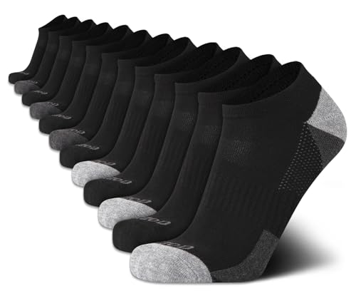 IZOD Men's Low Cut Socks - 12 Pack Athletic No Show Socks for Men (6-12.5)