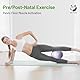 Slim Panda Gymnastikball Klein, 23 cm Pilates Ball mit Aufblasbarem Strohhalm, Soft Yoga Ball für Senioren Therapie, Hause, Fitness, Balance Training(Helles Lila)