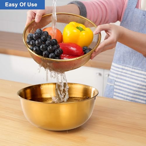 Hiskiwuu LSJ-BLACK-02 6 Pcs Stainless Steel Colander Set thumb #5
