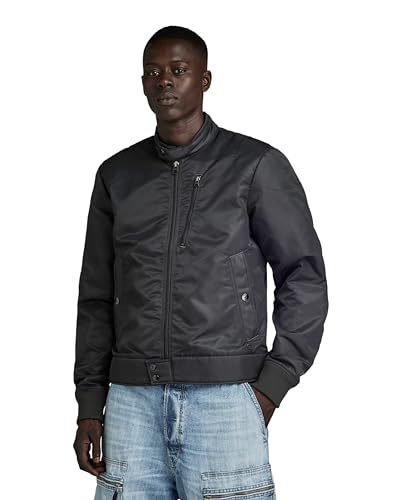 G-STAR ブラックレザー　28/32 G-Star Biker leather jacket Black | Dressinn