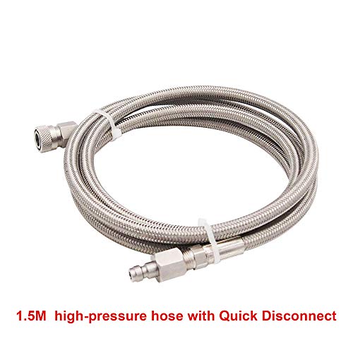 Paintball Pcp Filling Hose Whip Extension Stainless Steel Air Fill Station & Charging System With Quick Disconnect #TOP5