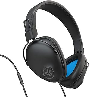 JLab Studio Pro Over-Ear Headphones | Wired Headphones | Tangle Free Cord | Ultra-Plush Faux Leather with Cloud Foam Cushions | 40mm Neodymium Drivers with C3 Sound | Black