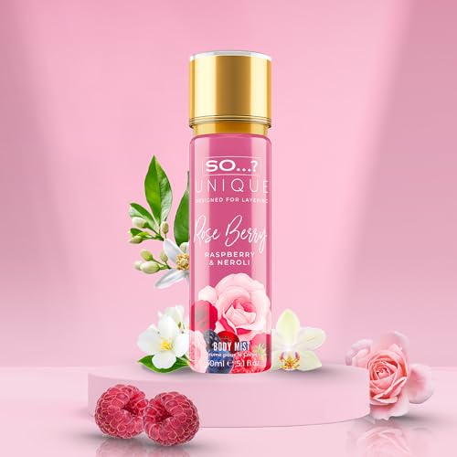 Image of Unique Body Mist - Rose Berry by So? for Women - 5.1 oz Body Mist - Pack of 2