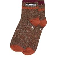 Dr. Martens Vertical Cotton Blend Socks, Black, Medium/Large