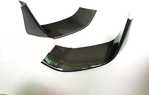 New Carbon Fiber Front Lip Spoiler 2PCS Compatible with BMW M4 F82 2014-2019