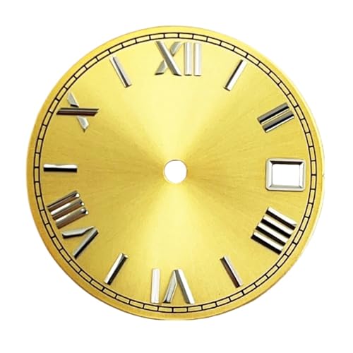 1個 NH35 28.5mm 数字ウォッチダイヤル NH35 NH36 自動巻きムーブメント(Black 1)