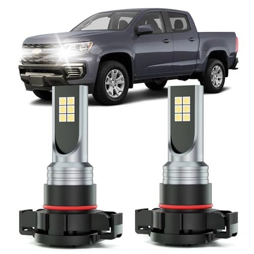XFLHEHD Colorado LED Fog Lights Fits for 2013-2022 Chevrolet Colorado, 300% Brightness, 6500K Cool White, 2pcs Plug and Play Colorado Fog Light Blubs Package Replacement