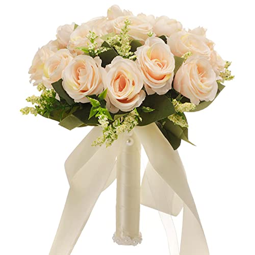 Bouquet de mariage romantique fleurs artificielles rose accessoire de mariée