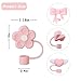 4 Pcs 0.4in Straw Cover for Stanley Cup, Silicone Straw Topper Set for 30&40oz Stanley Tumble, Fit for 10mm/0.4in Straws (Pink)