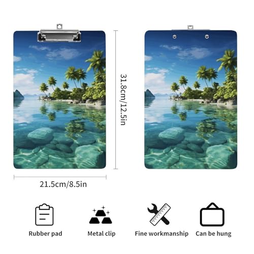 Porte-bloc acrylique A4 rigide pour écrire debout sans table ni support - 2
