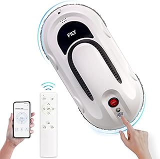 FILY S1PRO Window Cleaner Robot, 5000PA Strong Suction Smart Window Cleaner with One Key Start Function, APP&Control by Remote Control, Window Cleaner Tool for Indoor Outdoor High Windows Glass/Tiles