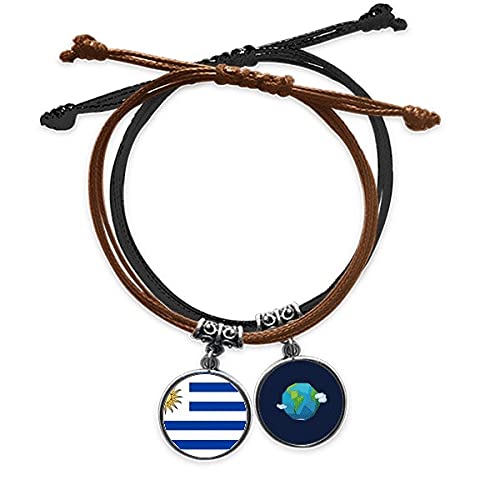 Pulsera de cuero de Uruguay para llevar tu país al partido