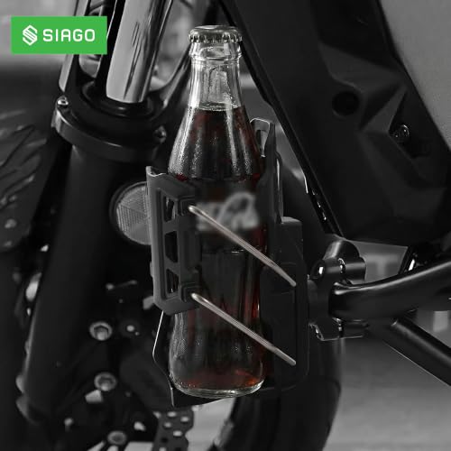 Image of SIAGO Bike Cup Holder for Handlebar - Adjustable Bicycle Water Bottle Holder | Universal Drink Holder for Bike SIA471