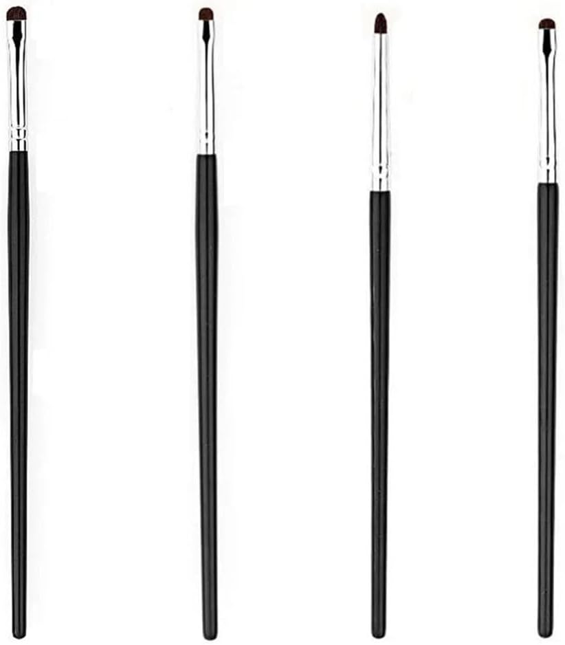 Small angle, finely detailed eye shadow brush with soft bristles. Perfect for eyelid highlighting and adorable (bear under eye) makeup. An essential tool for eye makeup. 15cm, 2pcs