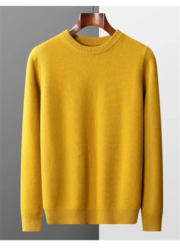 Men's Pullover Sweaters Long Sleeve O-Neck Business Casual Thickened Solid Knitted Sweater2