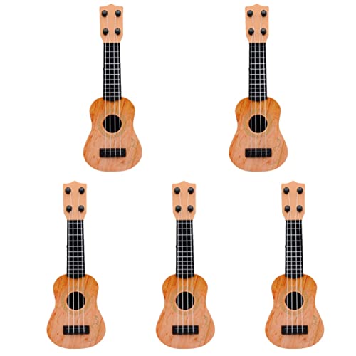 jojofuny 5 pièces Mini ukulélé jouet musical instrument modèle ukulélé ukulélé instruments jouets enfants ukulélé… - Les Beatles, Paul McCartney, John Lennon, RIngo Starr, George Harrison jojofuny 5 pièces Mini ukulélé jouet musical instrument modèle ukulélé ukulélé instruments jouets enfants ukulélé…