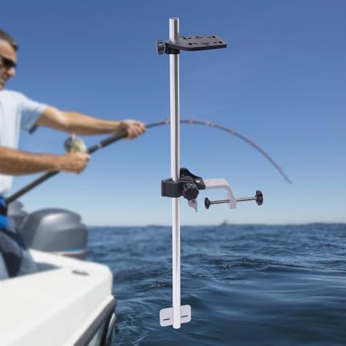 Image of 360 Universal Fish Boat Finder Bracket, Adjustable Fish Finder Mount, Depth Finder Mount, Kayak Fish Finder Mounts for Boats