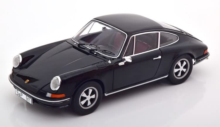Amazon | シュコー 1/18 ミニカー 911S クーペ ブラック 開閉