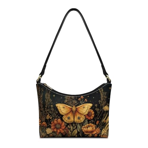 Image of Handbag for Women Leather Underam Shoulder Bag with Zipper Fashion Work Purse Waterproof Travel Wallet