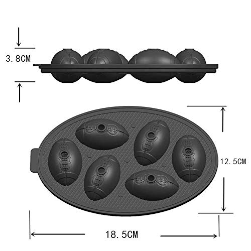 Moldes de silicona para caramelos y hielos en forma de fútbol miniatura 2