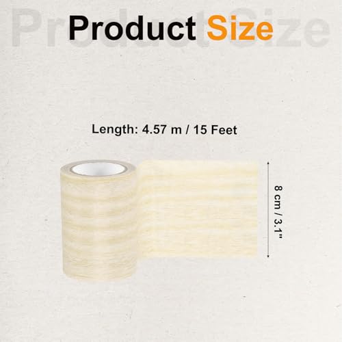 Image of PATIKIL Wood Grain Tape 3.1 inch x 15 Ft, Self-Adhesive Wood Texture Repair Tape Realistic Wood Effect Contact Paper Patch for Furniture Cabinets Floor Walls Home Decoration, Light Yellow Oak