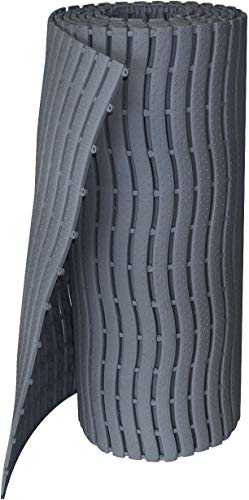 ID Mat Soft Step Gris Caillebotis de piscine, Polyéthylène recyclé, 60x1600 cm