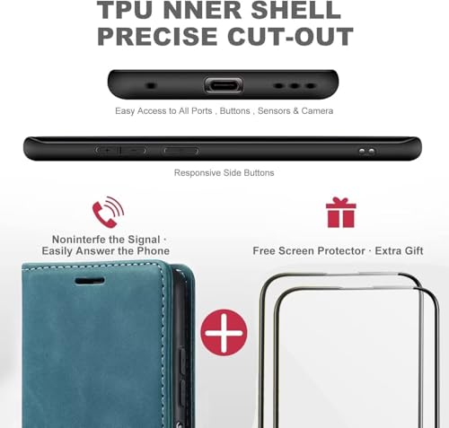 Housse iPhone 14 Pro Max bleu porte-carte pour sorties sans sac - 2