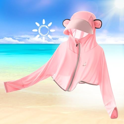 Kids Boys Girls Sun Protection Jacket Ice Silk Thin Hooded Sweatshirt Long Sleeve Hoodie Sun Shirt2