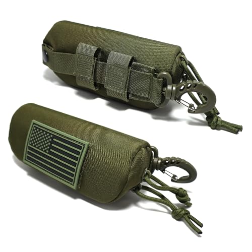 Image of Tactical Molle Glasses Case Tactical Eyeglasses Case Shockproof Sunglasses Carrying Protective Box with Clip