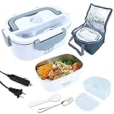 Vchiming Electric Lunch Box [Upgraded],60W High-power Food Warmer,12V 24V 110V 3 In 1 Portable...