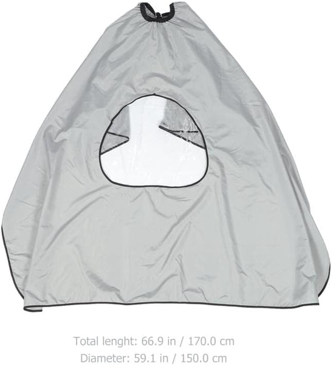 Barber Cape Viewing Window Hairdressing Clothing Protector Haircut Cloak Hair Cutting Waterproof