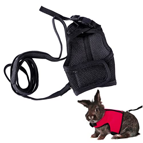 VANZACK Bunny Leash Lead Rabbit Harness Soft and Breathable Adjustable Size Durable for Comfortable Walking