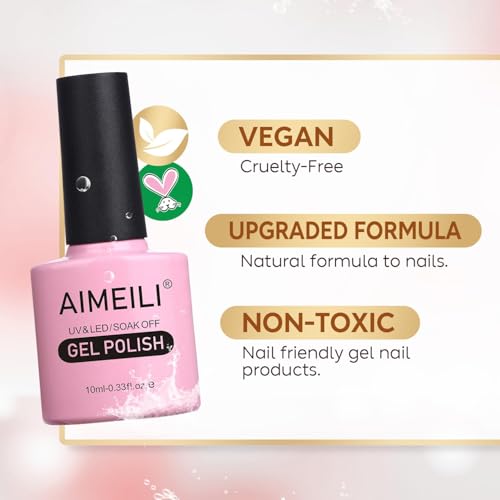Kit de esmaltes de gel AIMEILI 6 pcs 10 ml miniatura 6