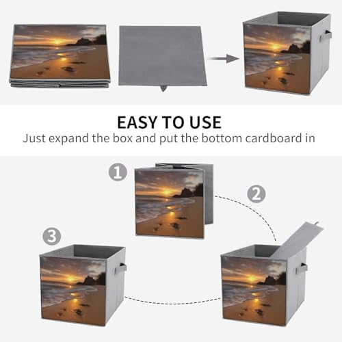 Lot de 6 boîtes de rangement empilables Sunrise Beach - 5