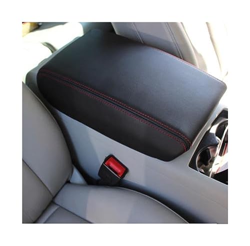 Housse protection pour intérieur de voiture accoudoir central Audi A3 cuir rouge