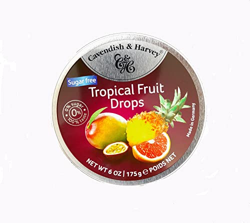 Cavendish & Harvey Tropical Fruit Drops Ohne Zucker 175g Cover