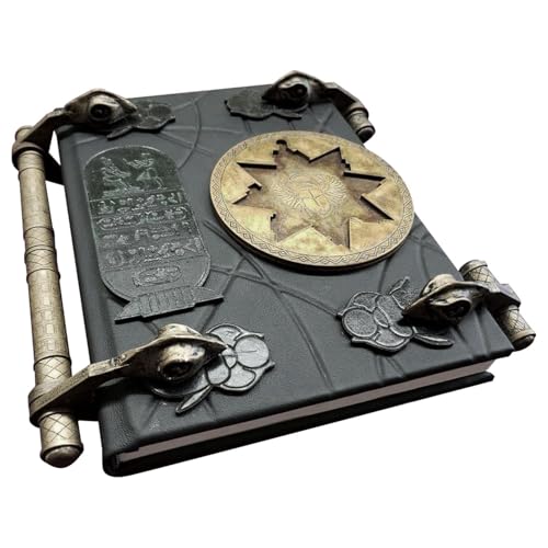 Mummia Libro dei Morti Prop - Mummia Prop Repliche | Repliche Libri dei Morti | Oggetti di scena infestati, Libro dettagliato in stile papiro per la decorazione di Halloween, esposizione a tema da