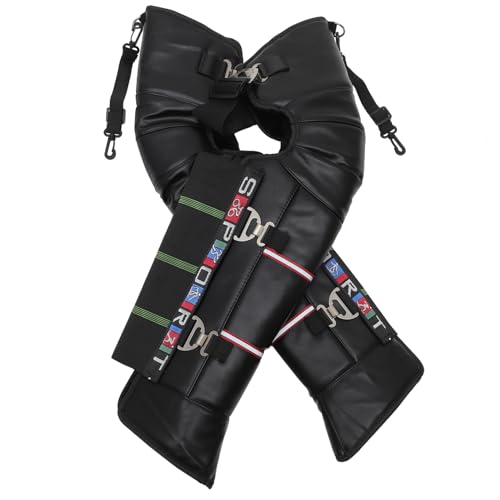 FOMIYES Knee Guard Stainless Steel Buckle Patella Knee Brace for Motorcycle Warm Leg Protect