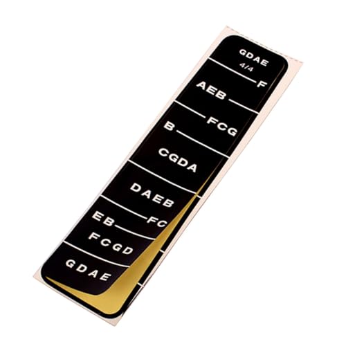 JEWEDECO 10個小提琴用スケールステッカー ブラック 初心者向けのフィンガ