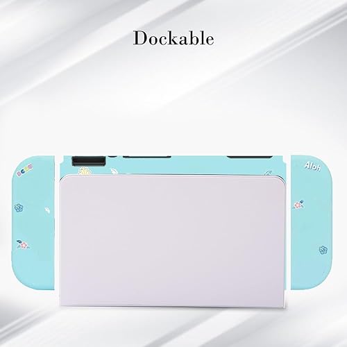 Miniatura 6 de PERFECTSIGHT Diseñada para Nintendo Switch OLED, funda protectora de TPU para niñas y niños, linda funda acoplable kawaii, compatible con Nintendo