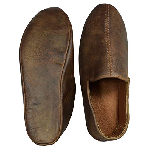 Hide & Drink Leather Indoor Moroccan Slippers  thumb #2